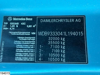 Mercedes-Benz Actros 2007 - 3236 8x4, PTO, Liebherr, Steel suspension image 8