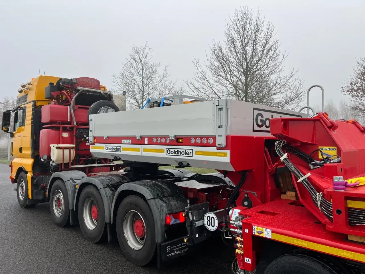 Goldhofer 2025 - THP SL 4 + 4 + Gooseneck + Flatbed 300T afbeelding 4