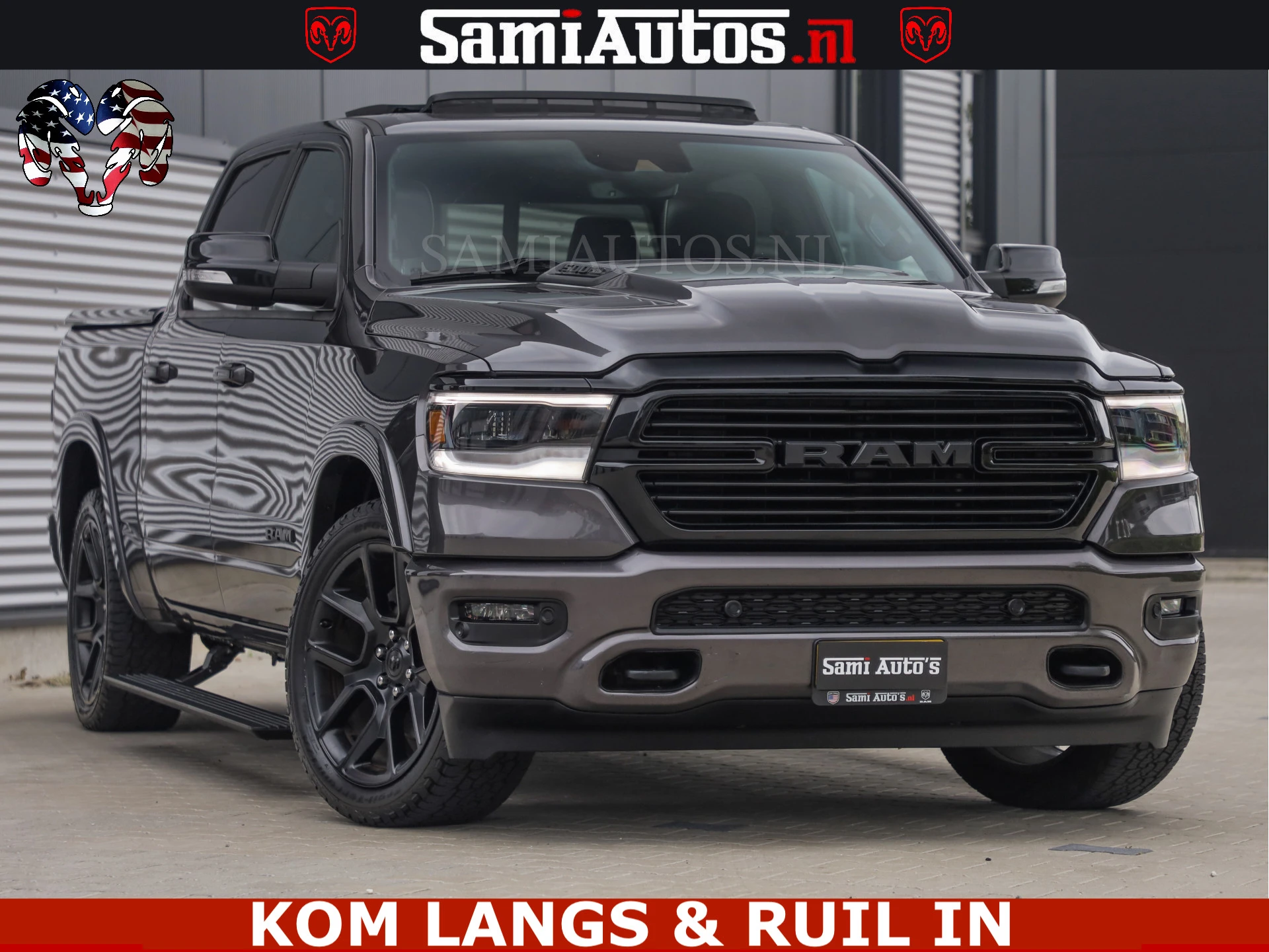 Dodge Ram Pick-Up 2023 - SPORT LARAMIE 5.7 V8 HEMI | LUCHTVERING | 2023 | PANODAK | GROOTSCHERM | DC | TOP KLEUR GRANITE | afbeelding 3