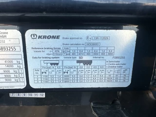 Krone N/A 2019 - HARDHOUTEN VLOER / SCHIJFREMMEN / 2.80M INW. HOOGTE / NL-TRAILER obrazek 33