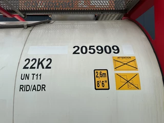 CIMC N/A 2007 - 20FT ISO / 25.060L / 1-COMP / 3 BAFFLES / UN PORTABLE T11 / 22K2 / 5Y test: 11-2028 image 16