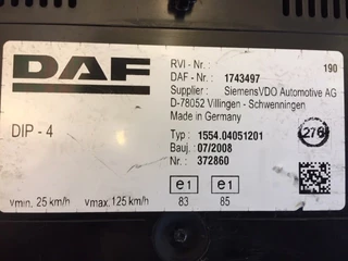 DAF N/A 2008 - 1743497 DASHBOARD CF85IV/XF105 obrazek 2
