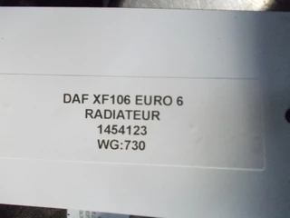 DAF - XF106 1454123 RADIATEUR EURO 6 afbeelding 3 miniatuur
