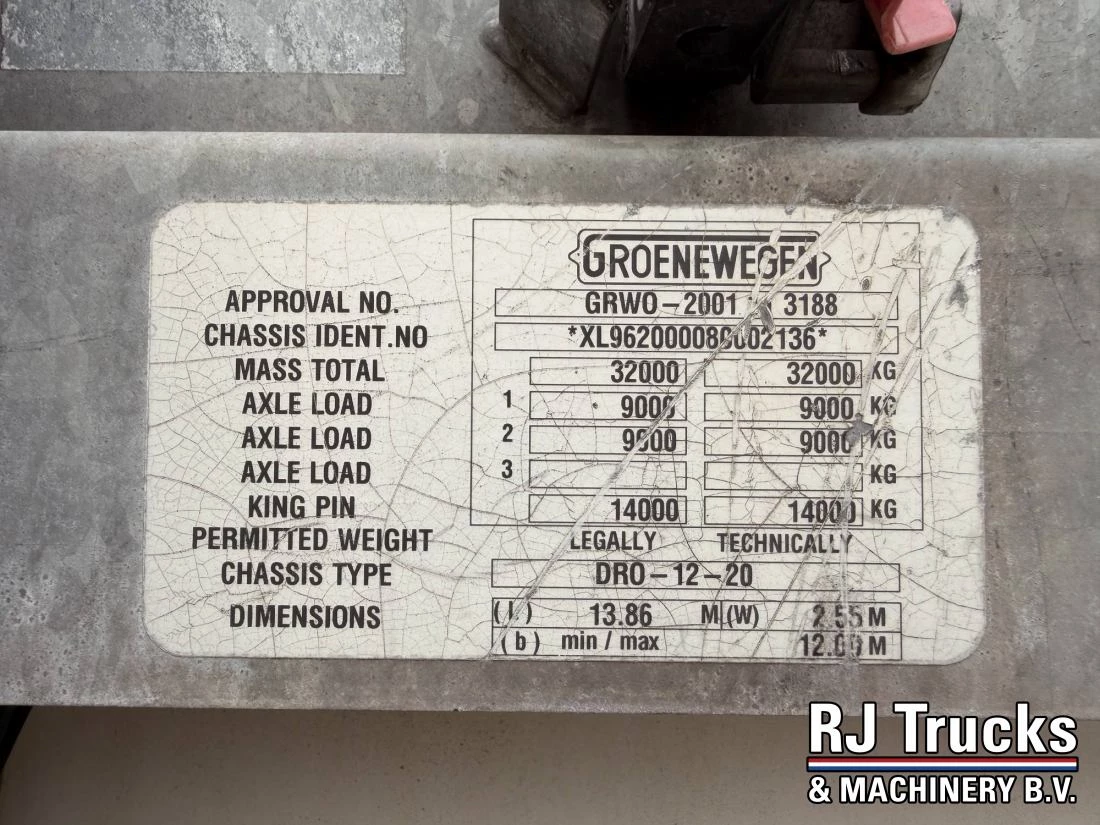 Groenewegen DRO-12-20 - Closed Box Trailer | 2 Axle | BPW Axles | NL Trail 2008 image 30