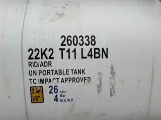 CIMC N/A 2017 - FOOD 20FT ISO / 25.920L-1-COMP. / L4BN / UN Portable / T11 / 5Y - + CSC test: 05-2028 zdjecie 13