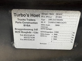 DESOT N/A 1994 - nice 20FT/30FT ADR-Chassis for SMALL PRICE,  liftaxle, 5 twistlocks arms zdjecie 24