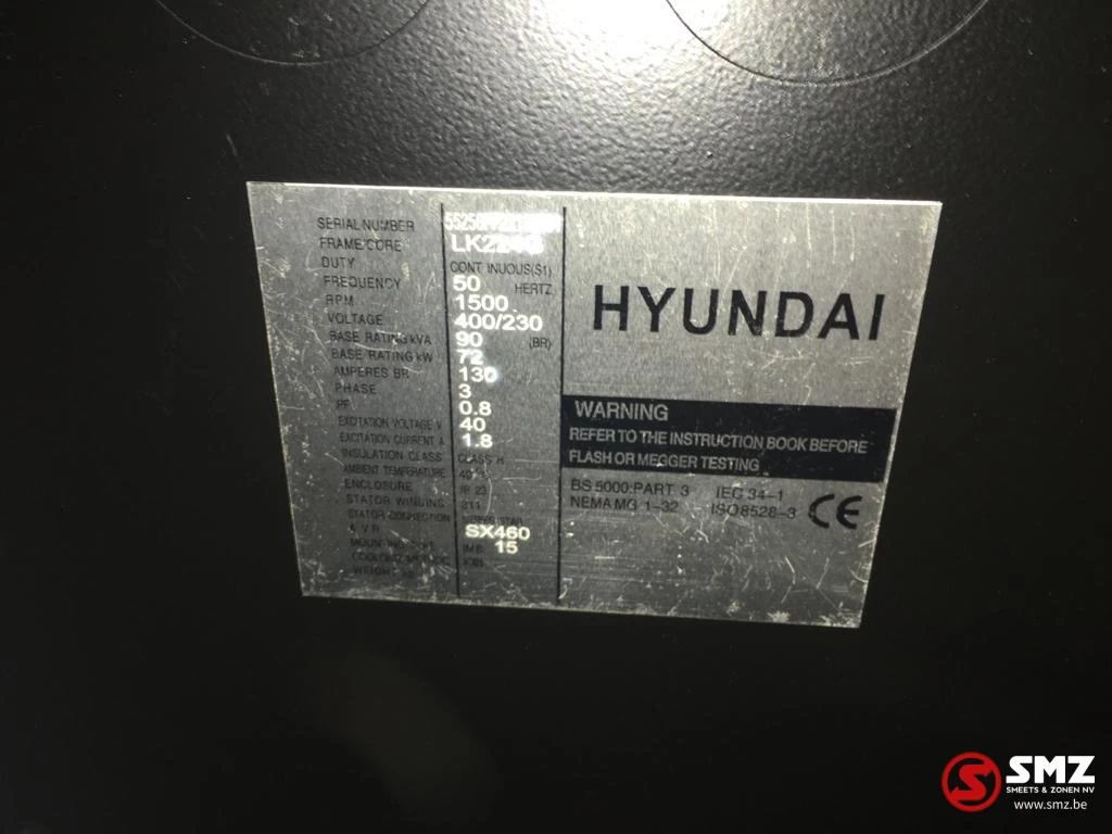 Hyundai - Stroomgroep Hyundai 100KVA HHDD100 immagine 9