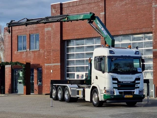 Scania G 2021 - G500 XT 8x4*4 - HMF 2820K Crane - AJK 20T Hooklift - Retarder - Full air - Like new te koop