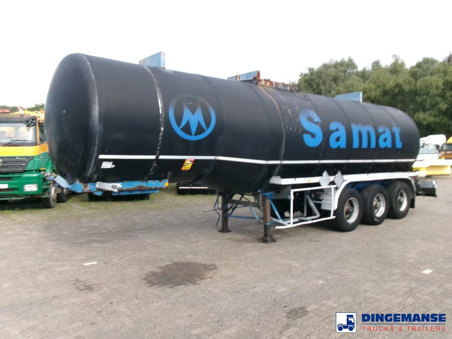 Fruehauf Bitumen tank inox 31 m3 / 1 comp + mixer & engine 1990 imagen 1