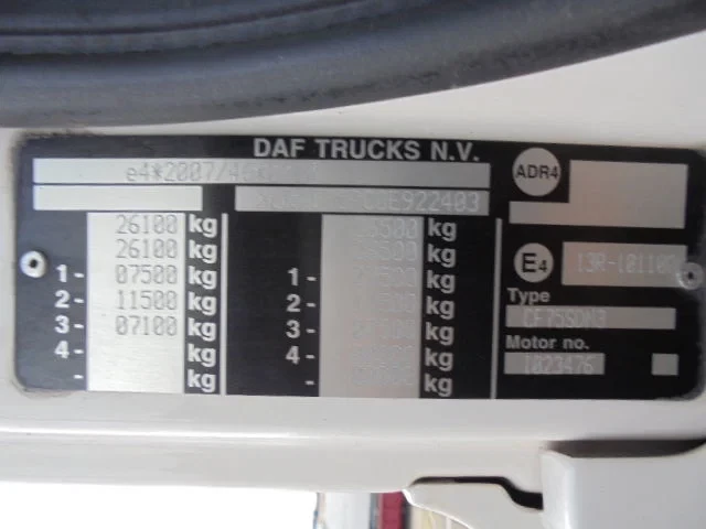 DAF CF 75.250 2012 - 6X2 EEV NL TRUCK obrázek 19
