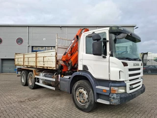 Scania P 2007 - P380 / 6X4 / 2X BIG AXLE / FULL-STEEL / DRUM BRAKES / TEREX TLC 125.2 CRANE / AIRCO / MANUAL / EURO-4 / 2007 zdjecie 3