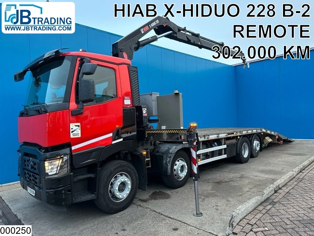 Renault 2018 - C 380 EURO 6, 8x2, HIAB, Remote afbeelding 1