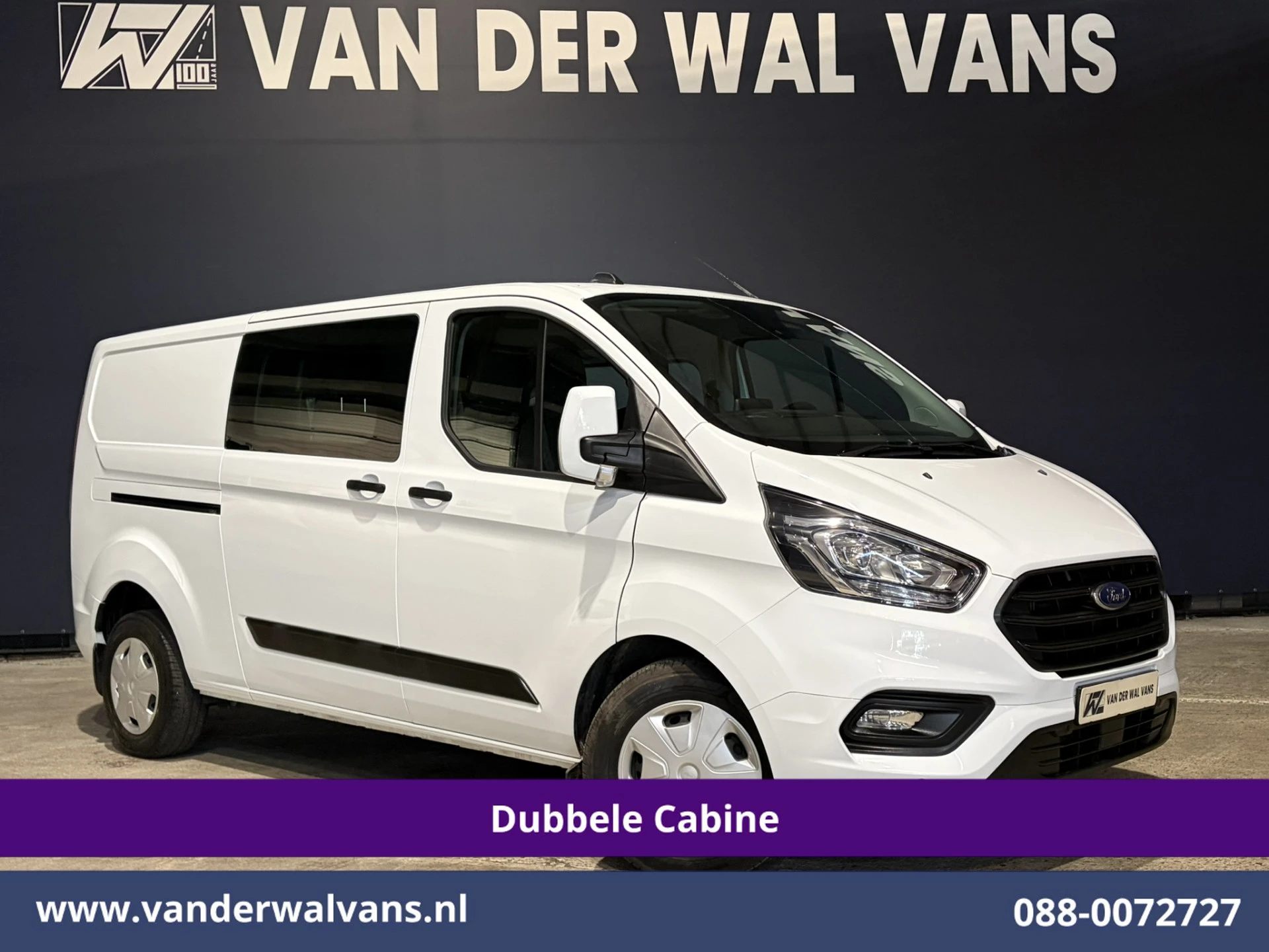 Ford Transit Custom 2020 - 2.0 TDCI 130pk Automaat L2H1 Dubbele Cabine Euro6 Airco | 6-Zits | Camera | Navigatie | Apple Carplay afbeelding 1