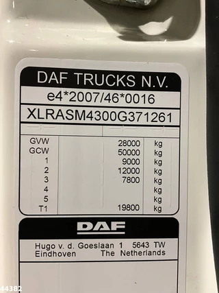 DAF FAS CF 430 Euro 6 VDL 25 Ton haakarmsysteem 2022 - N/A image 22