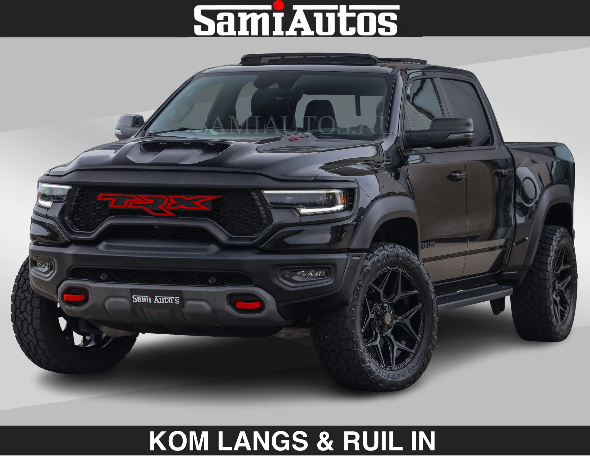 Dodge Ram Pick-Up 2024 - TRX HELLCAT | 6.2 V8 712PK SUPERCHARGER | RODE STIKSELS | FULLY LOADED | CARBON | afbeelding 1