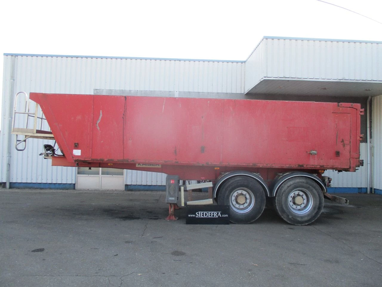 Kaiser 2008 - 2x Gigant Axles , Steel tipper trailer , Drum Brakes, Spring Suspension afbeelding 2
