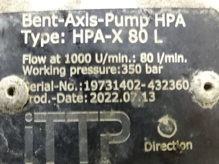 - Geen producent - N/A - BENT-AXIS PUMP HPA immagine 2