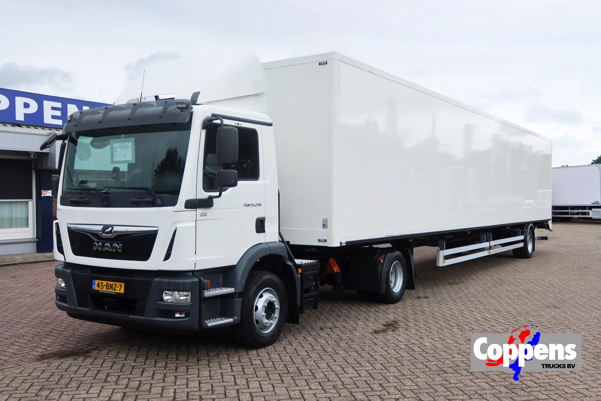 MAN TGM 2019 - 15.290 Trekker + Heiwo city trailer geisoleerd + klep DHollandia 2000kg afbeelding 1
