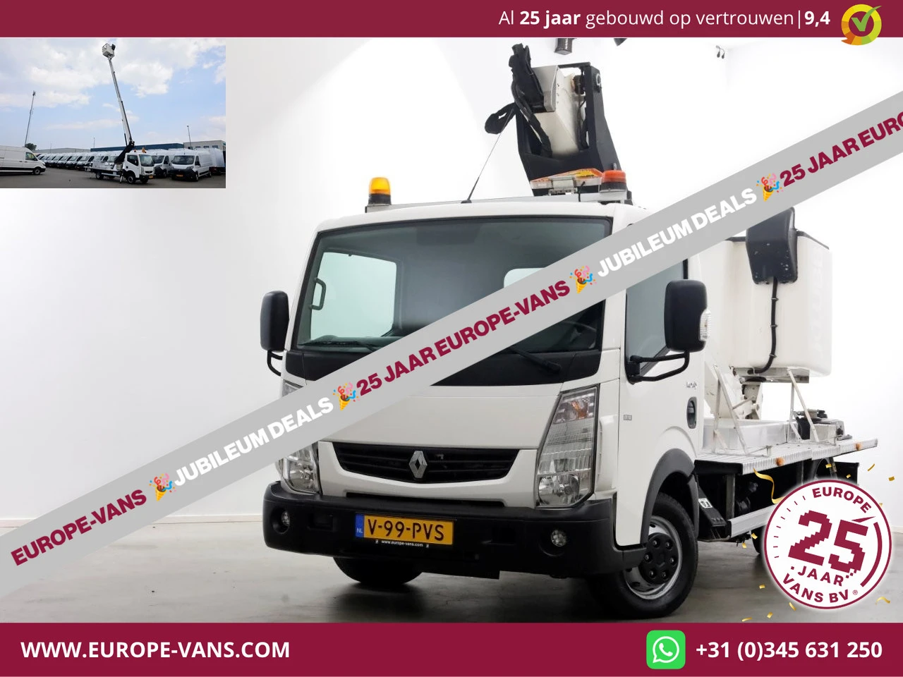 Renault Maxity 2019 - 3.0 DCI 130pk E6 Hoogwerker Werkhoogte 14.5 meter PTO 08-2019 immagine 1