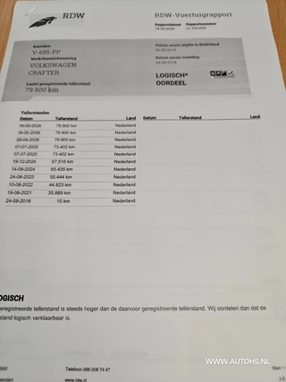 Volkswagen Crafter 2018 - 35 2.0 TDI L3H3 EL Highline ,Euro 6 , 1e Eig. 3000 KG trekkracht , Lage km , cruise , camera. obrazek 25