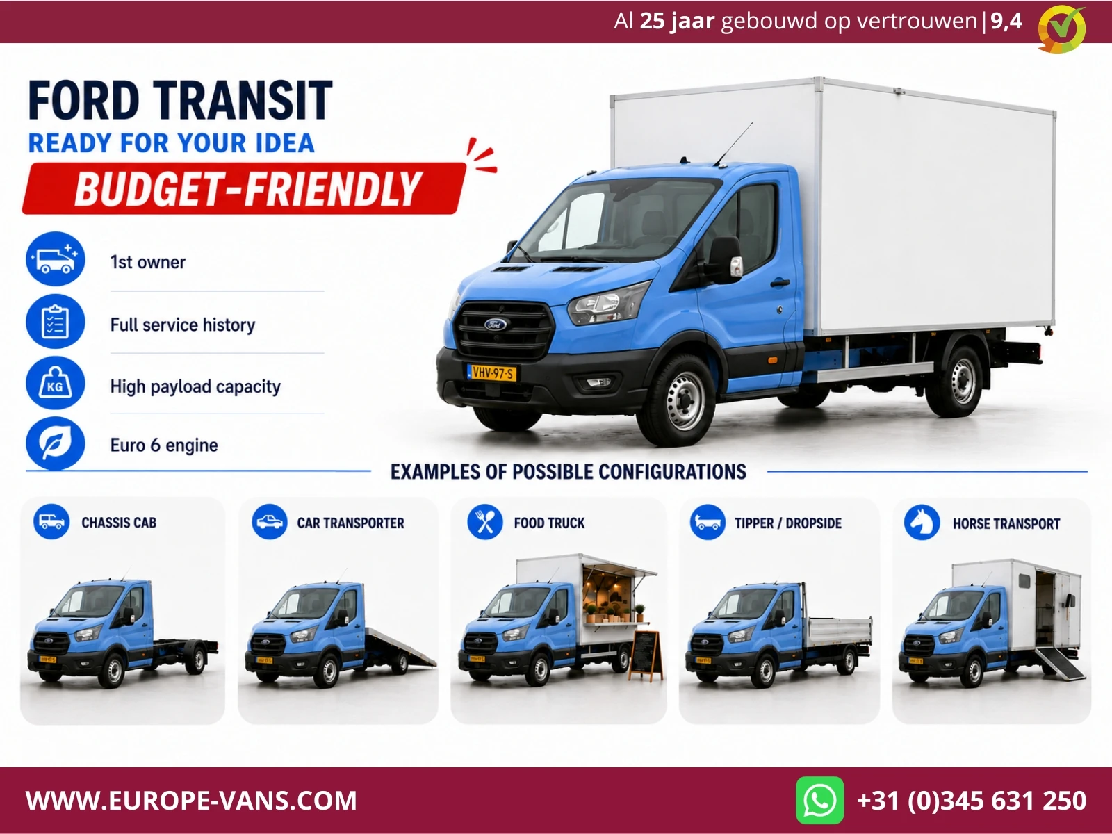 Ford Transit 2020 - 350 2.0 TDCI 130pk E6 Bakwagen met achterdeuren 2-Persoons 12-2020 afbeelding 4