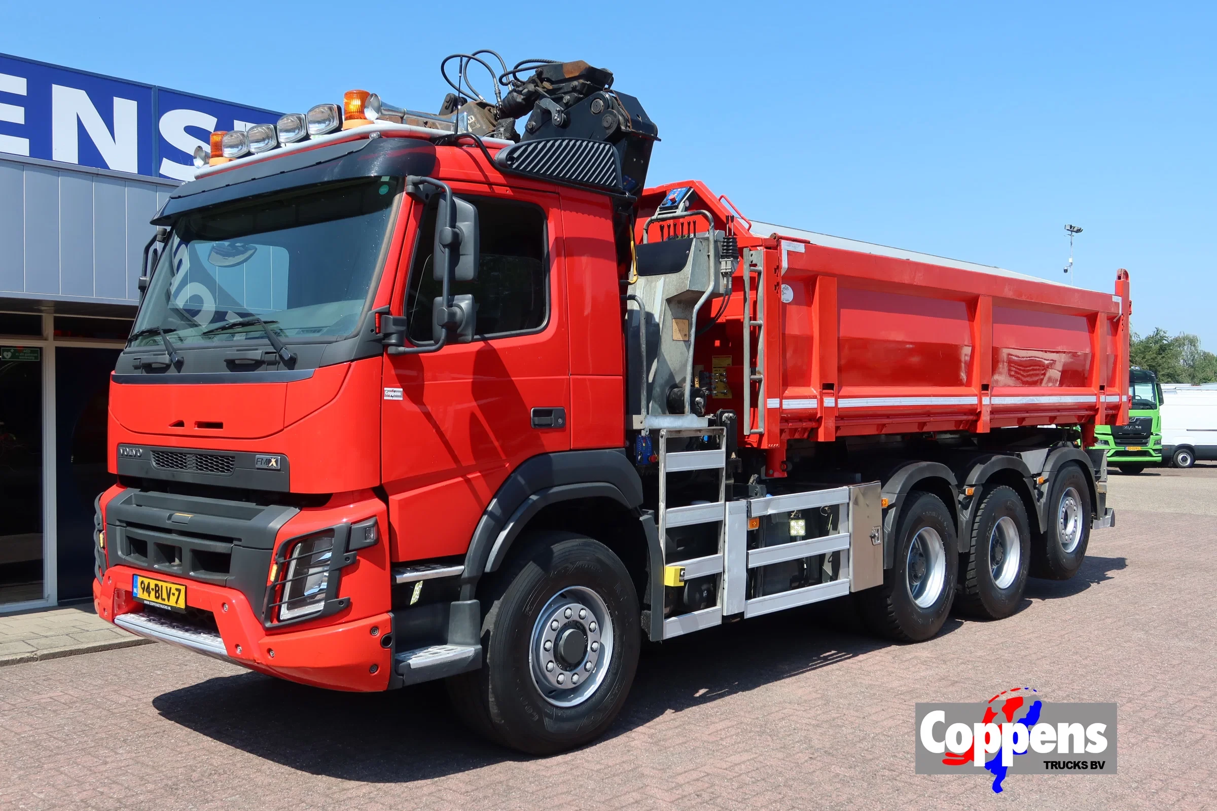 Volvo FMX 420 2019 - Kipper+Kraan H.M.F. 1943Z2 Rotor+Grijper afbeelding 1