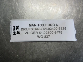 MAN - 51.02500-6475//51.02400-6226 ZUIGER EN DRIJFSTANG EURO 6 TGX TGS 18.420 D2676LF53 obrázek 3 náhled