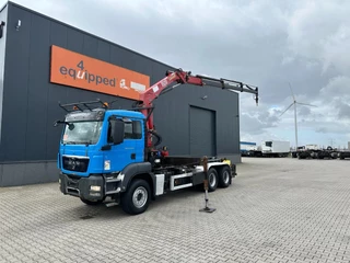 MAN TGS 2008 - 33.440 TGS 33.440 6x4 EURO-4 / HMF 1823 K3 Crane + ROTATOR / VDL HOOK (20.000kg) / FULL SPRING / MANUAL GEARBOX te koop