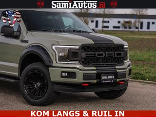 Dodge Ram Pick-Up 2018 - FORD F150 5.0 V8 4X4 | MAT OLIVE GREEN | BIJTELLING VRIJ | ZEER DIK | CAMERA | 3500KG | PANORAMA | LEDER | GO RHINO ROLLBAR | immagine 33