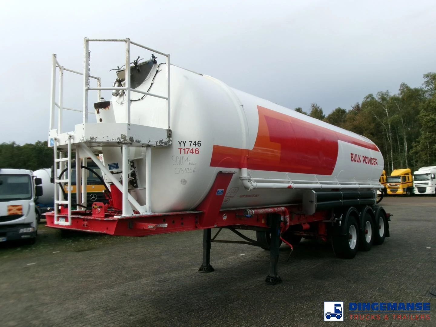 Feldbinder Powder tank alu 41 m3 (tipping) 2003 imagen 1