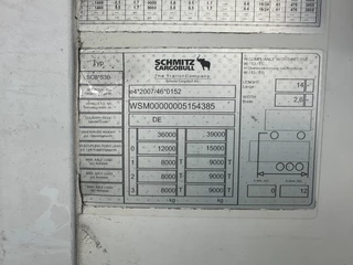 Schmitz Cargobull N/A 2016 - SKO 24/L CARRIER VECTOR 1550 D/E  / DISCBRAKES / PALLETBOX / 265cm inside height bild 32