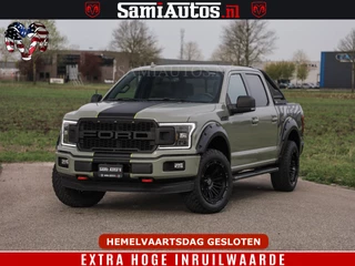 Ford F-150 2018 - 5.0 V8 4X4 | MAT OLIVE GREEN | BIJTELLING VRIJ | ZEER DIK | CAMERA | 3500KG | PANORAMA | LEDER | GO RHINO ROLLBAR | afbeelding 86