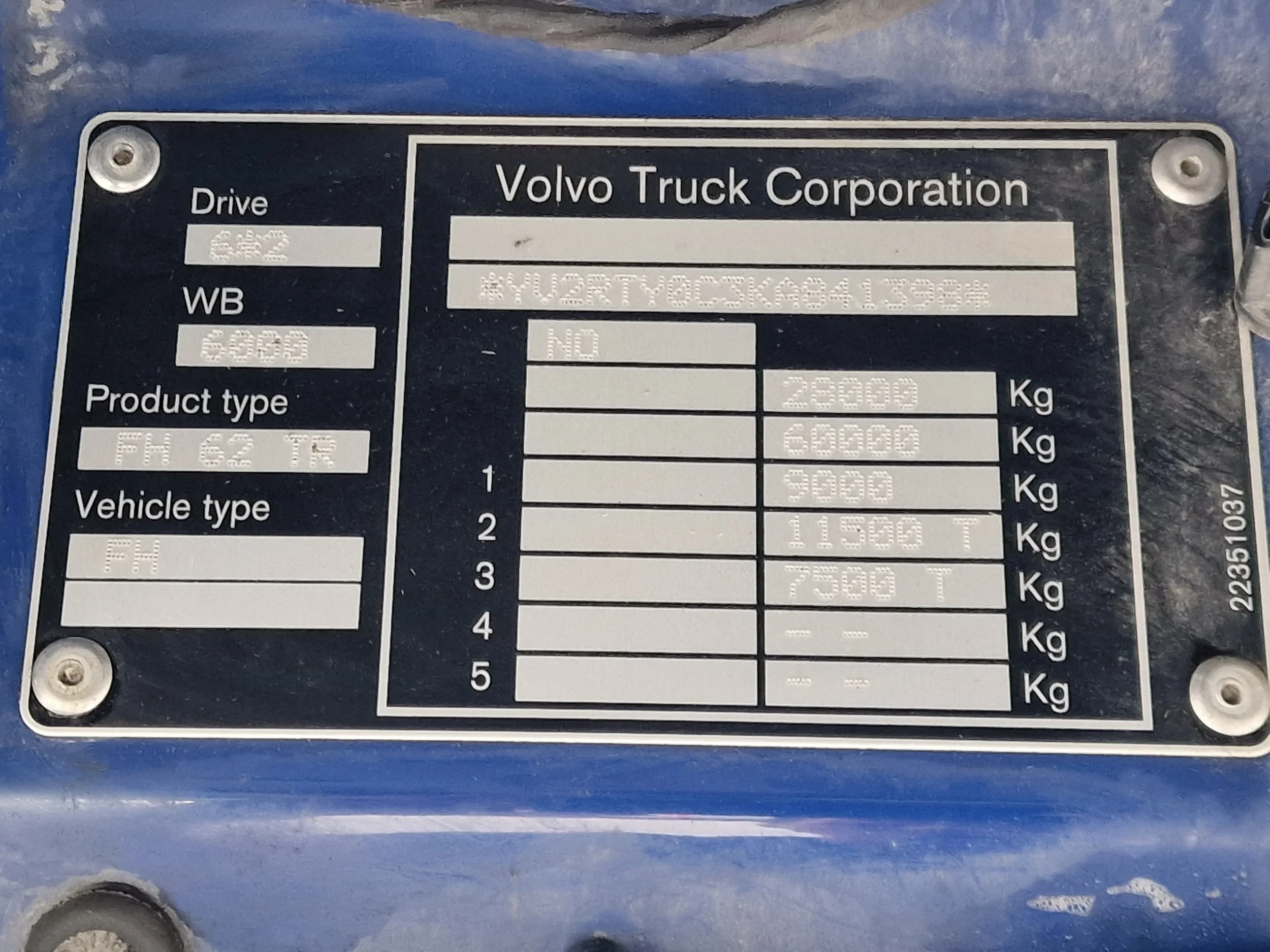 Volvo FH 2019 - 13.460 6X2 - full air - WB600 - Leather seats - side opening изображение 35