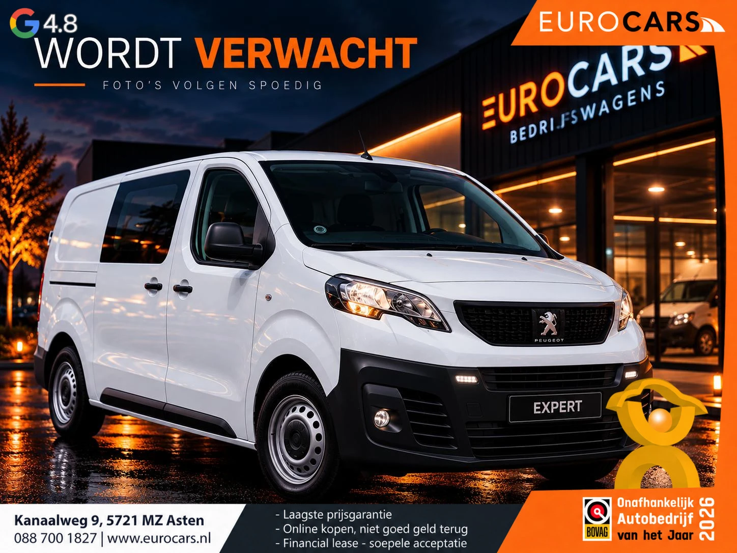 Peugeot Expert 2022 - 2.0 BlueHDi 140pk L2H1 Automaat afbeelding 1