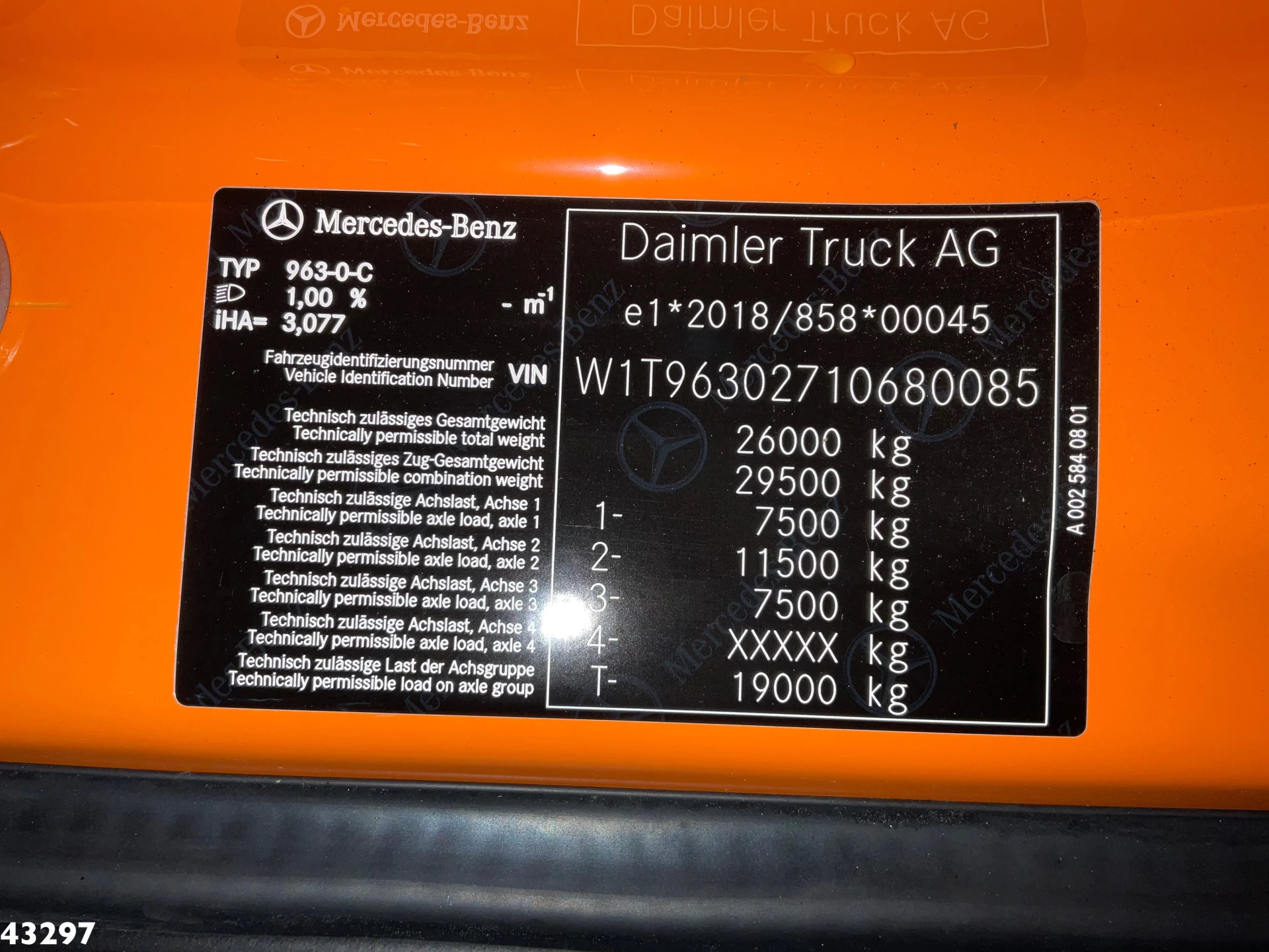 Mercedes-Benz Actros 2024 - 2533 Geesink 23m³ GHC image 22