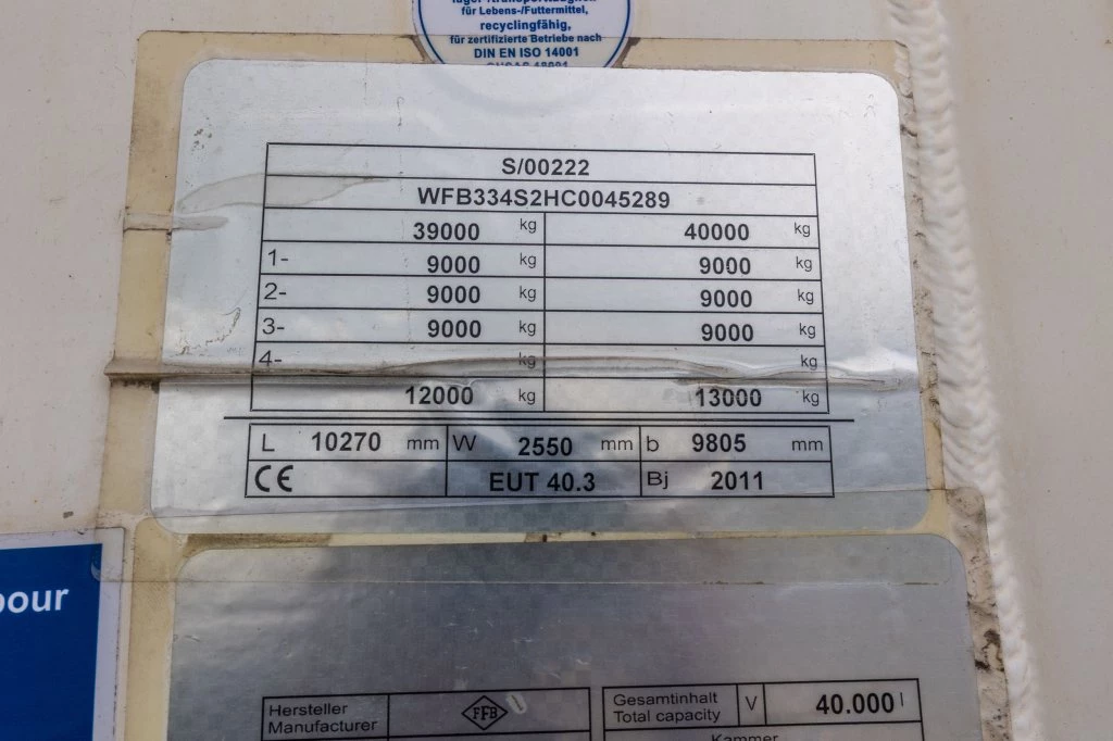 FELDBINDER 2011 - EUT 40.3- 40.000 L CEMENT/CIMENT/ZEMENT Bild 13