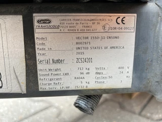 Carrier Vector 1550 2015 - Frigo - Reefer - Kuhl Unit / 8002971 image 3