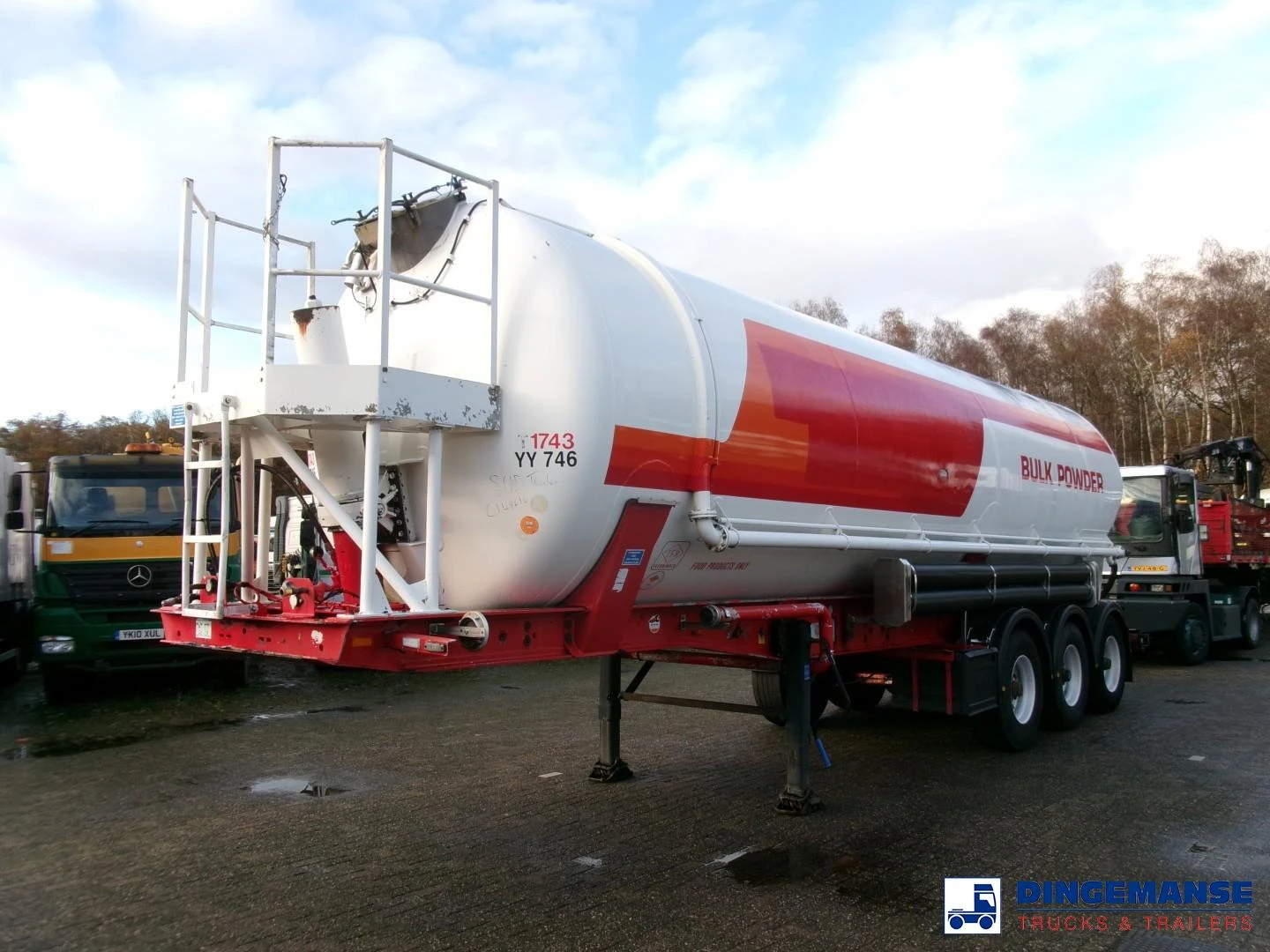 Feldbinder Powder tank alu 41 m3 (tipping) 2003 imagen 1
