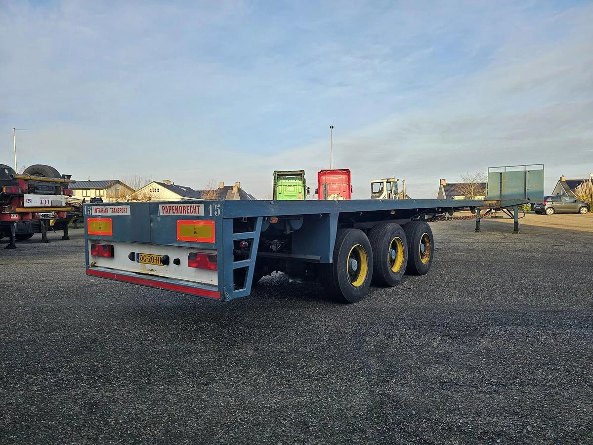 LINTRAILERS LSPU 18-27 | EXTENDIBLE TRAILER 21.20 MTR | STEERING AXLE | good sliding. 2000 Bild 3
