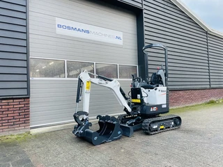 Bobcat E10z minigraver NIEUW incl CW05 wissel + 3 bakken 2026 afbeelding 3 miniatuur