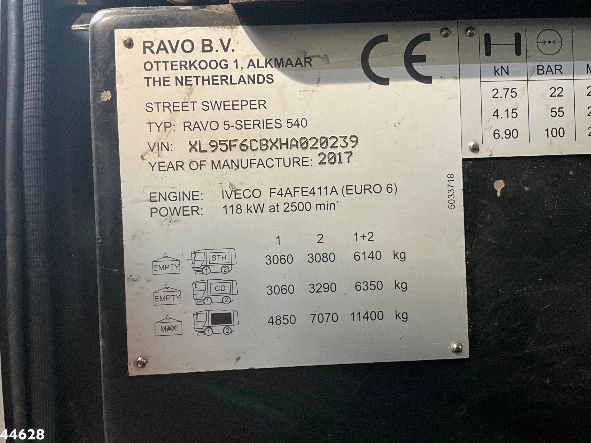 Ravo 540 Euro 6 with 3-rd brush 2017 изображение 19