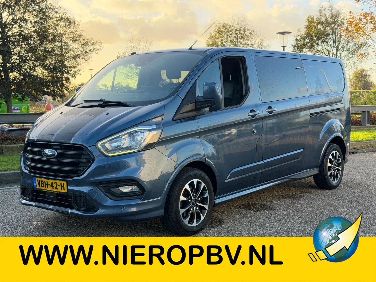 Ford Transit Custom 2019 - Sport 2.0TDCI Dubbelcabine Dubbelen Schuifdeur Airco Navi Cruisecontrol EURO 6 image 1