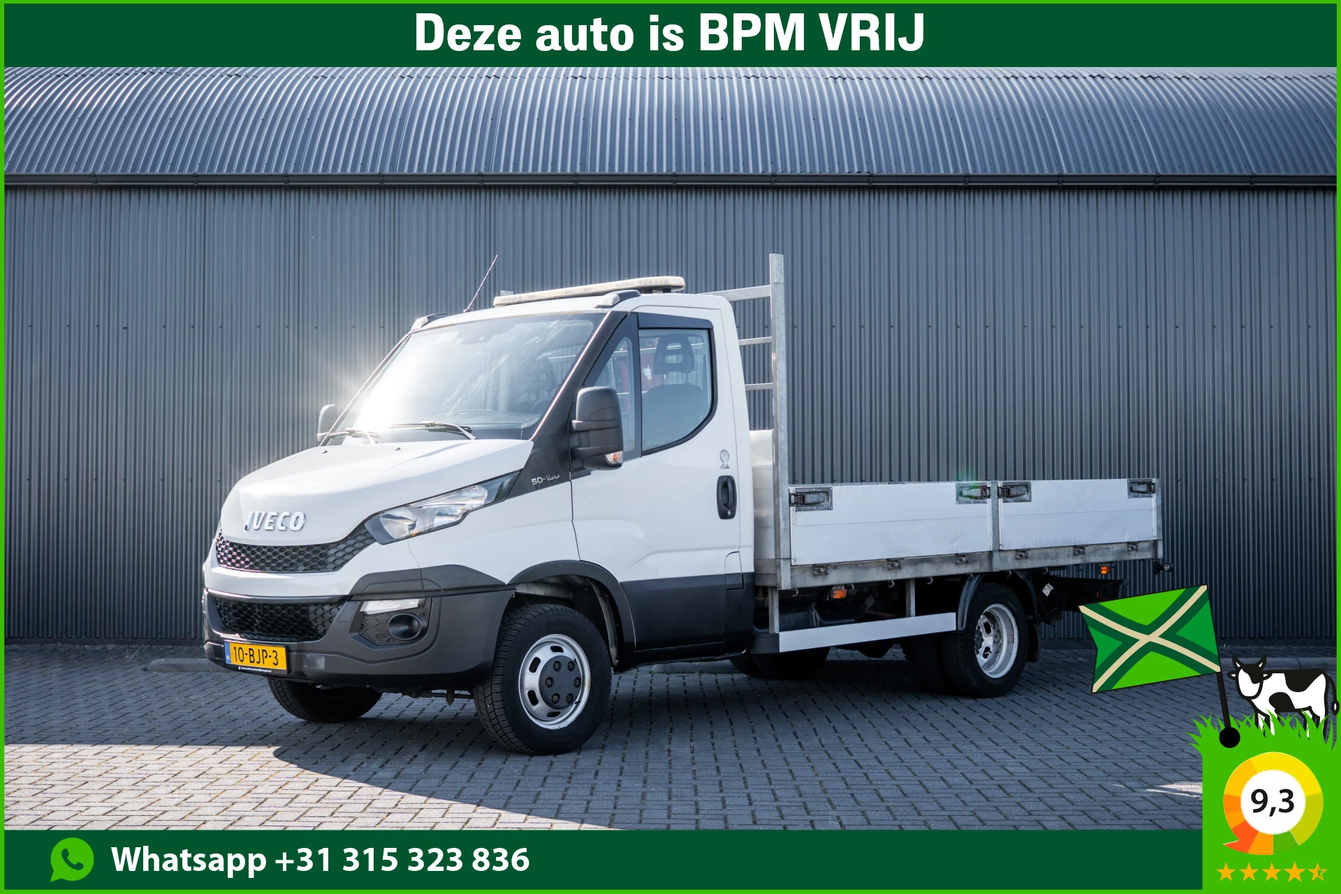 Iveco Daily 2015 - 50C15 3.0L | Open Laadbak | Kraan | Euro 6 | 1ste Eigenaar| 146 PK | 3-Zits image 1