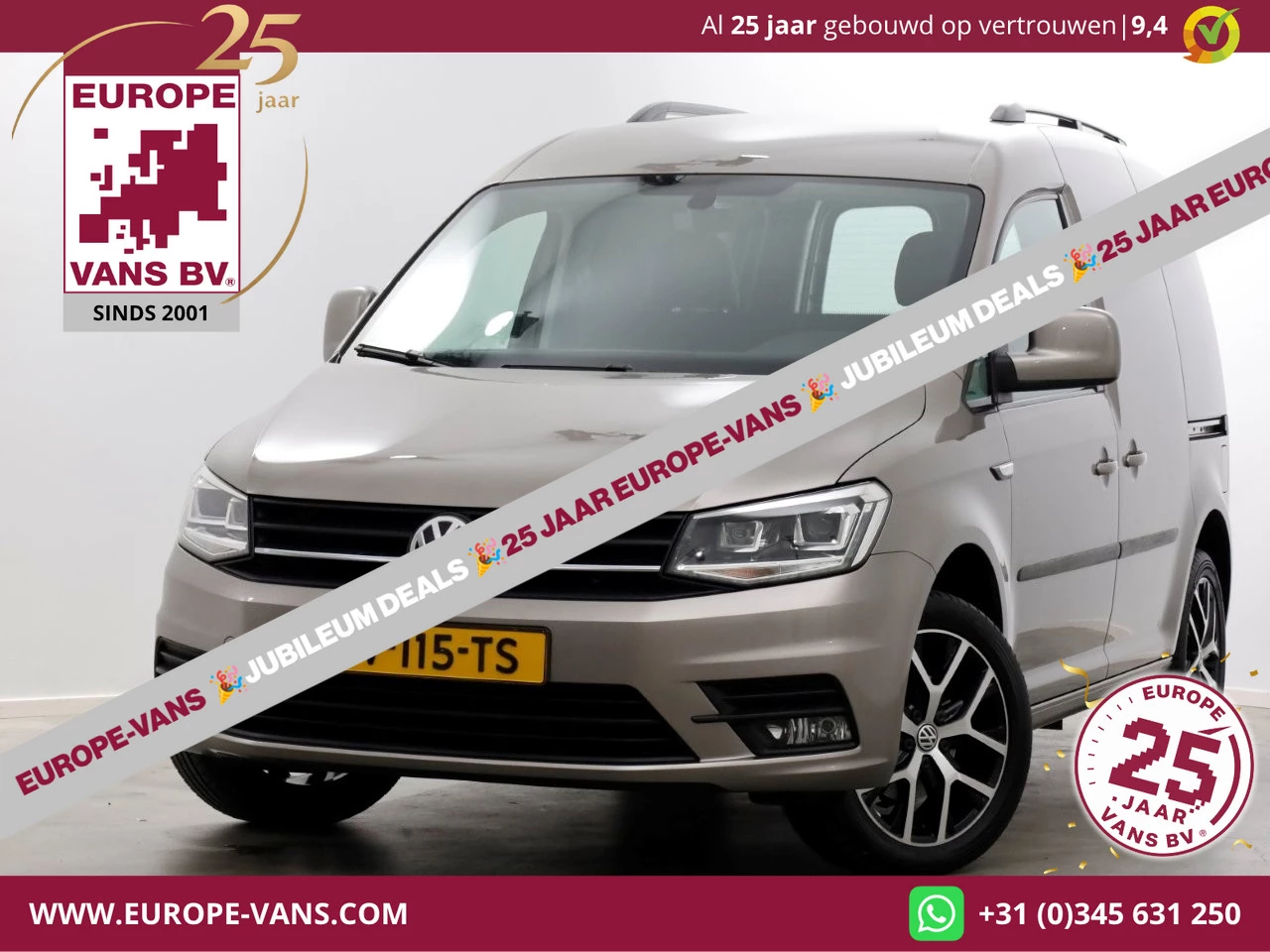 Volkswagen Caddy 2019 - 2.0 TDI 102pk L1H1 Exclusive Edition LED/ACC/Navi/2x Schuifdeur 01-2019 Bild 1