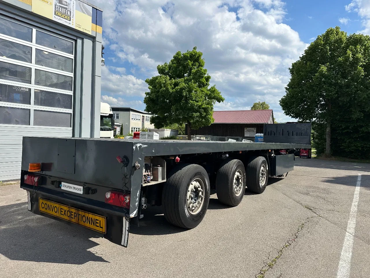 Schmidt 2008 - SP/42 *3-Achs Plateau Auflieger *3 Lenkachsen afbeelding 6