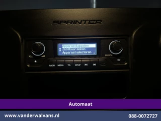 Mercedes-Benz Sprinter 2022 - 317 CDI 170pk 9G-Tronic Automaat Bakwagen 21m3 KUUB Hoog Laadklep Zijdeur Euro6 Airco | Leder | Lat om Lat betimmering image 15