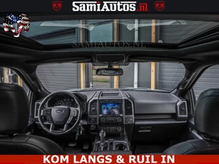 Dodge Ram Pick-Up 2018 - FORD F150 5.0 V8 4X4 | MAT OLIVE GREEN | BIJTELLING VRIJ | ZEER DIK | CAMERA | 3500KG | PANORAMA | LEDER | GO RHINO ROLLBAR | immagine 6