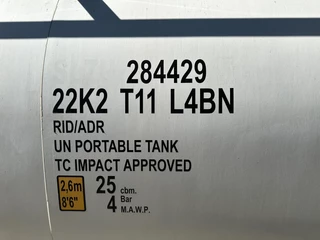 CIMC N/A 2022 - 20FT ISO / 25.020L / 1 comp. / L4BN / UN Portable / T11 / test: 10 -2027 obrazek 14