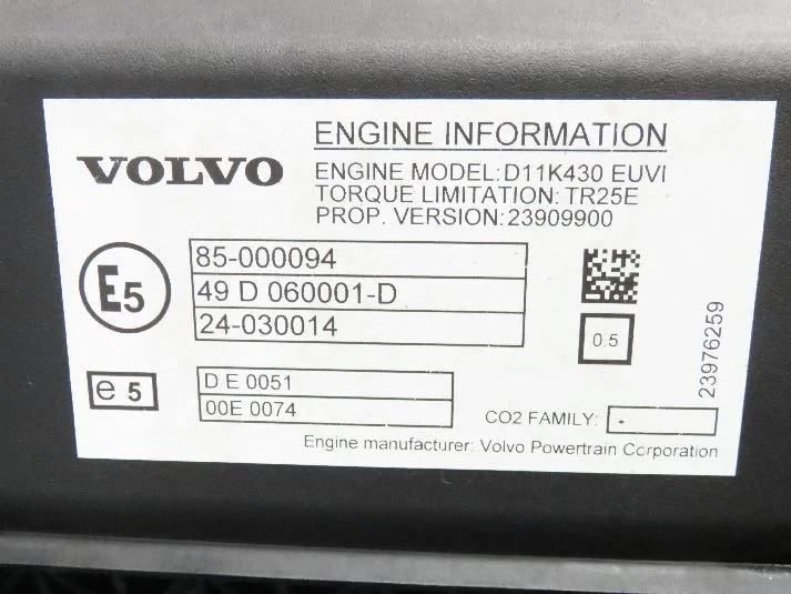 Volvo - 23639097 Motor D11K430 E6 Volvo immagine 3