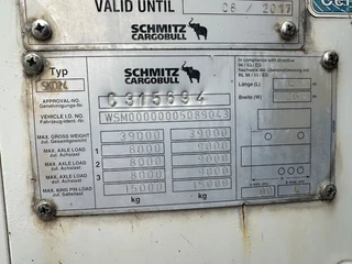 Schmitz Cargobull N/A 2012 - Schmitz Cargobull PRICES FROM €6950 TO €8950,- 40 X CARRIER 1850 MT D/E SAF AXELS image 8